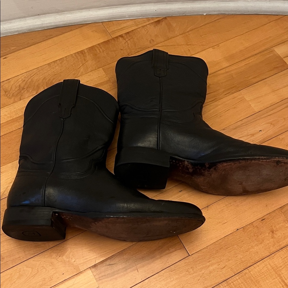 Tecovas Black Leather Western Boots - Picture 3 of 6